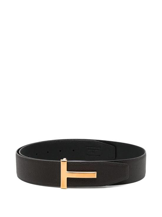 TOM FORD Leather Belt TB178 LCL236G ENB BROWN BLACK DOM