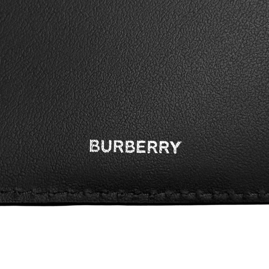 BURBERRY Canvas Check Bifold Wallet Navy Men’s