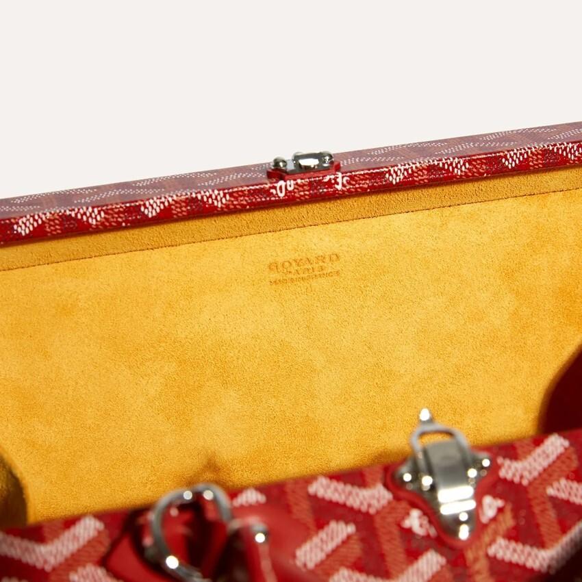 GOYARD Red Grand Hotel Trunk Bag Women’s Tote GHOTELPMLTY 02 CL02 P