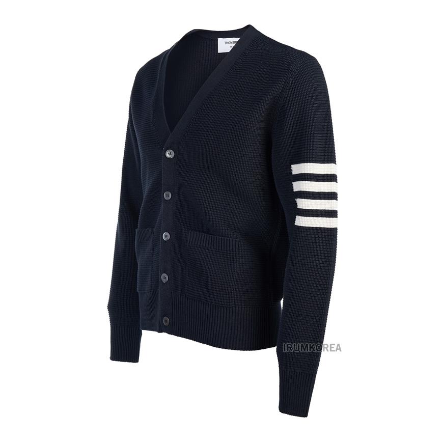 THOM BROWNE Men’s Diagonal Stripe Cardigan MKC550A Y6011 415
