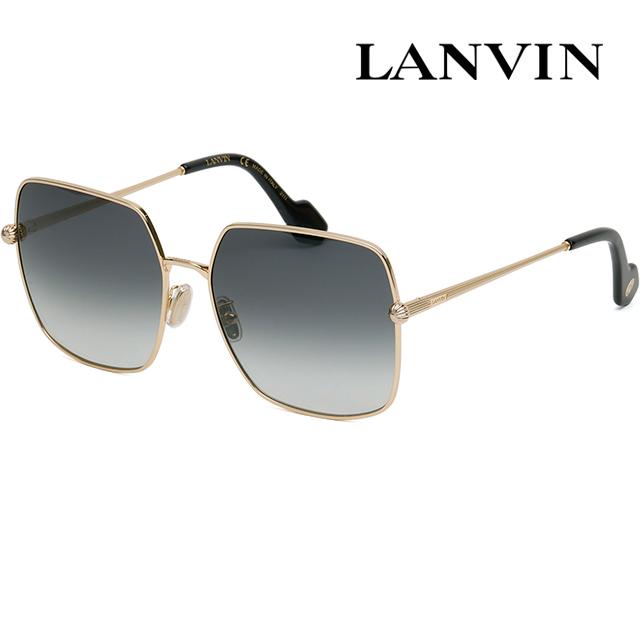 Lanvin Gold Metal Oversized Square Sunglasses LNV121SLB 714