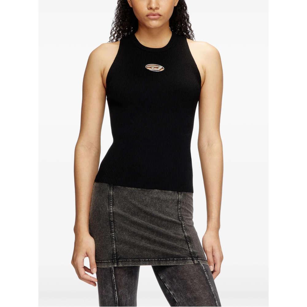 DIESEL Black Knit Top for Women A174500DLAX 9XX