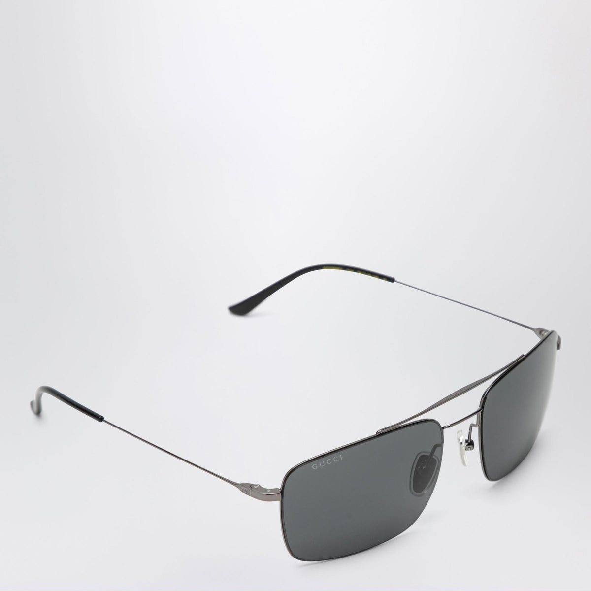 GUCCI Black Acetate Oversized Square Sunglasses