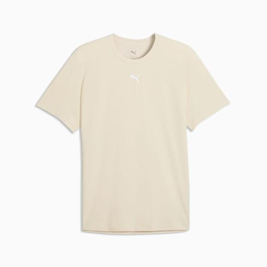 PUMA Mens Short Sleeve T-Shirt White Cotton Tee