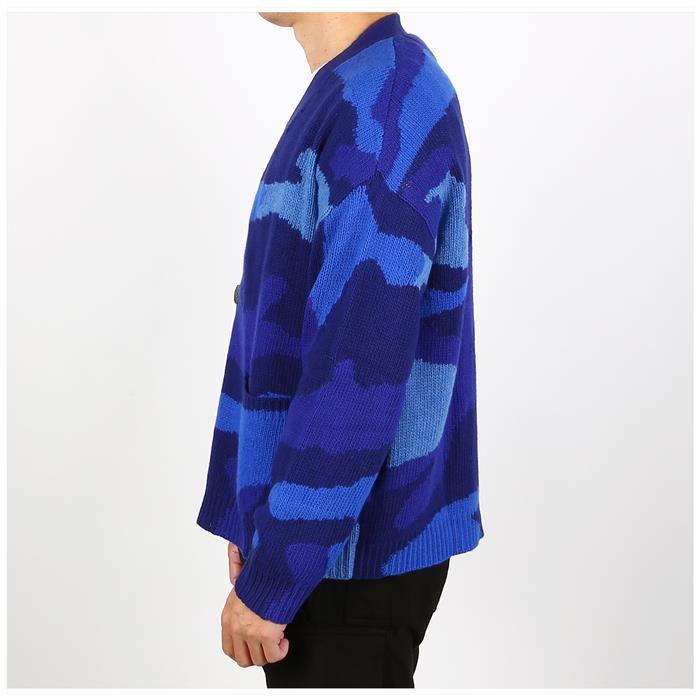 VALENTINO Camouflage Knit Cardigan for Men