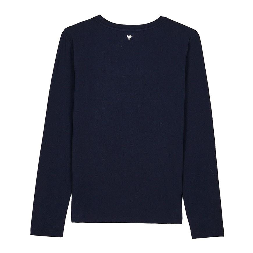 Max Mara Women’s Chestino Long Sleeve T-Shirt White Cotton