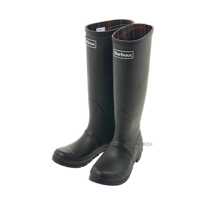 Barbour Abby Wellington Tall Boots Olive Women’s Rubber Ankle Boots