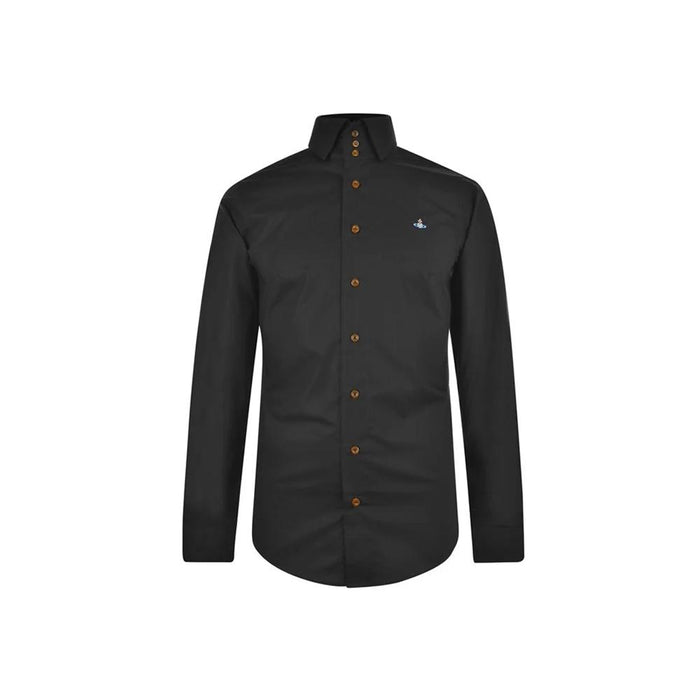 Vivienne Westwood ORB Logo Three-Button Shirt Black Cotton
