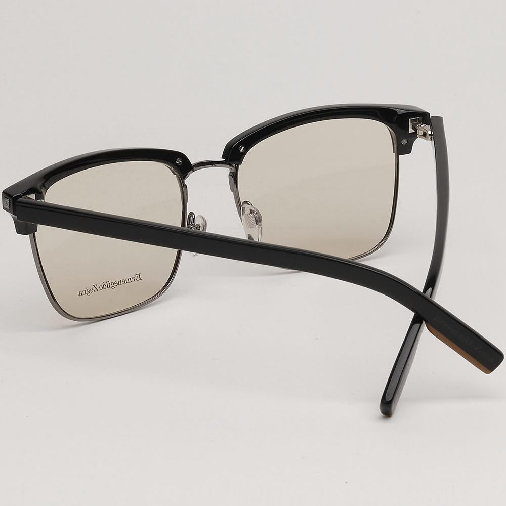 Zegna Half Rim Acetate Optical Eyeglasses UV Protection Lens EZ5139 001