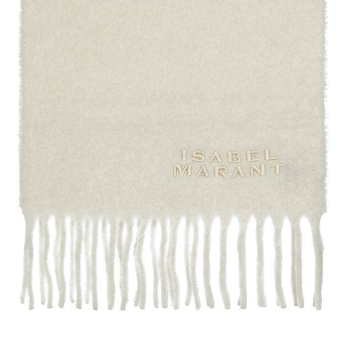Isabel Marant Unisex Alpaca Scarf FIRNY Gray Wrap