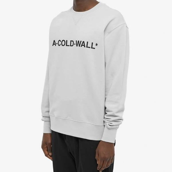 A-COLD-WALL Light Gray Essential Logo Sweatshirt for Men AC223MMT082I