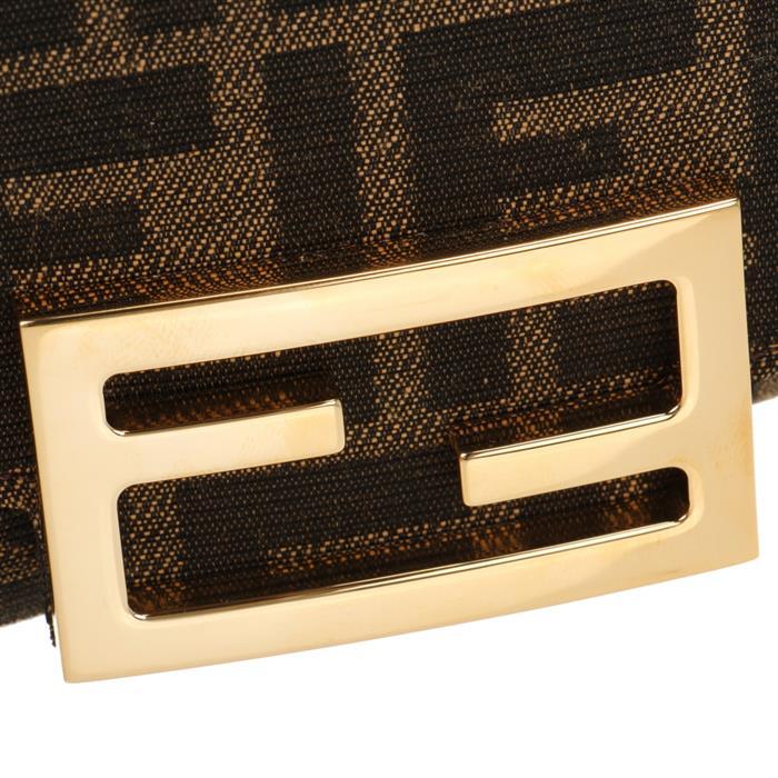FENDI FF Fabric Chain Wallet Shoulder Bag