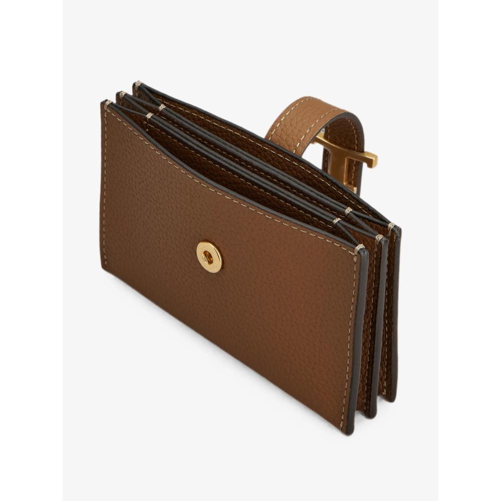 Tods T Timeless Leather Card Holder Wallet S600