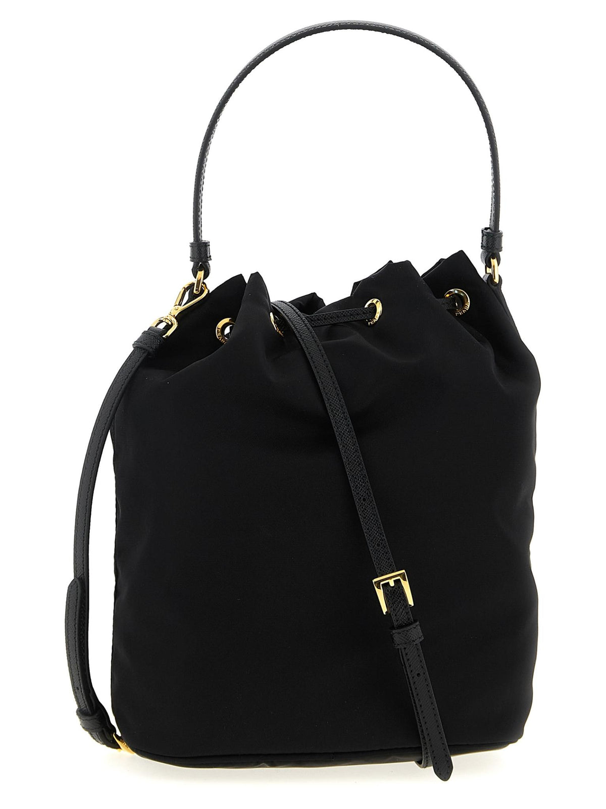 PRADA Black Vela Nylon Crossbody Shoulder Bag
