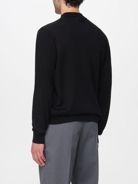LARDINI Men’s Wool Turtleneck Sweater CNLMML432 CN65020 999 BLACK DOM