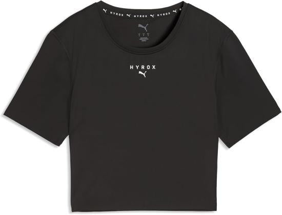 PUMA Short Sleeve T-Shirt Women’s Black Cotton Crewneck Top 529328 01 DOM