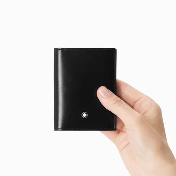 Montblanc Meisterstück Business Card Holder Black Leather Wallet