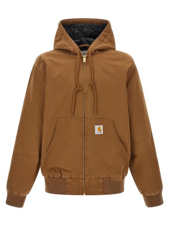 CARHARTT WIP Brown Canvas Work Jacket for Men
