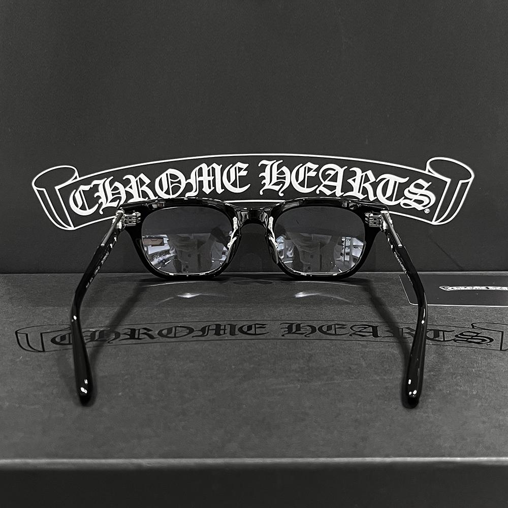 Chrome Hearts Baggins Asian Fit Black Plate Silver Eyeglasses