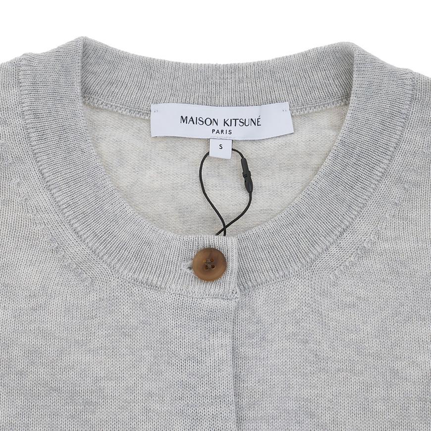 Maison Kitsune Baby Fox Wool Cardigan Women’s Beige