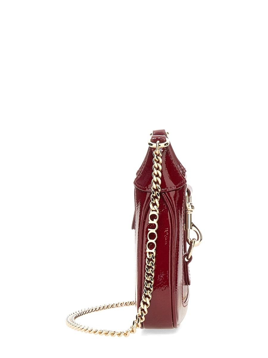 GUCCI Leather Mini Crossbody Bag Black