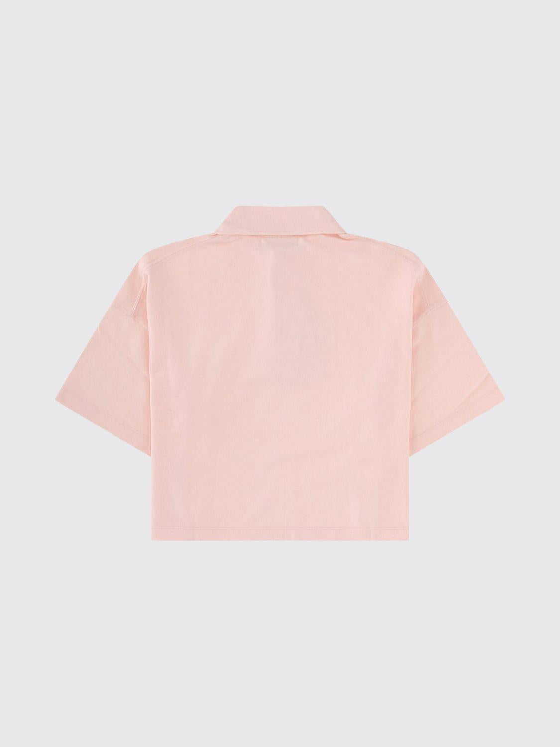 Maison Kitsune Cotton Short Sleeve Polo Shirt Navy Women