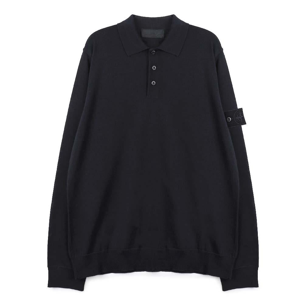 STONE ISLAND Pure Light RWS Wool Polo T-Shirt Navy Men’ K2S155100076 S00FC V0020