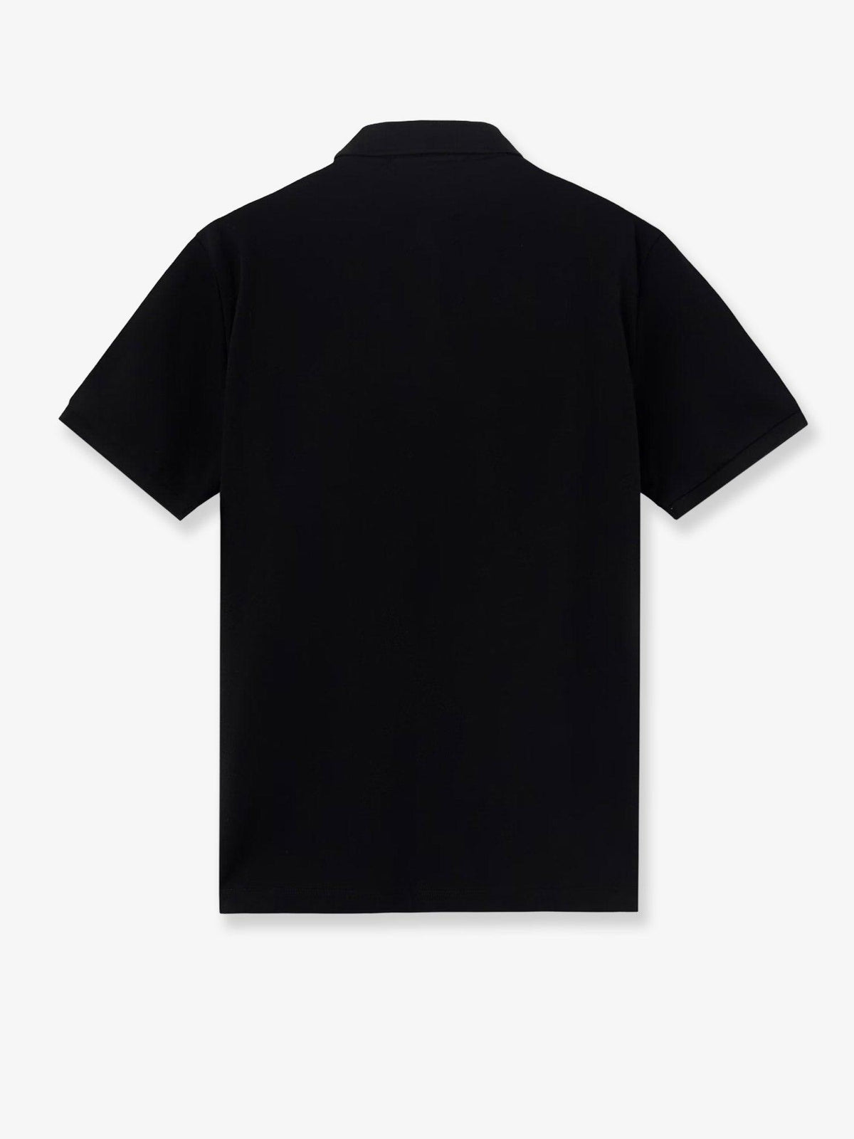 STONE ISLAND Short Sleeve Polo Shirt Black Cotton Men