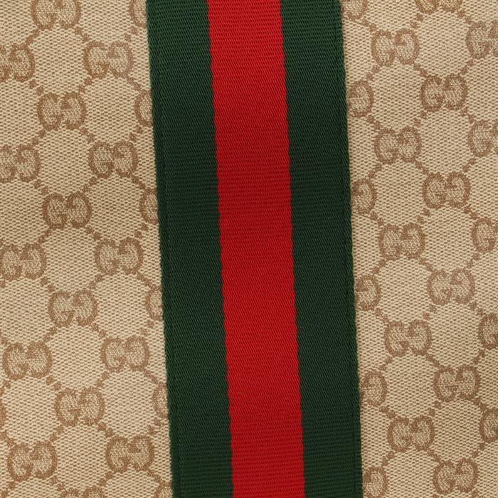 GUCCI Tribeca Large Tote Bag Beige Leather Top Handle Tote