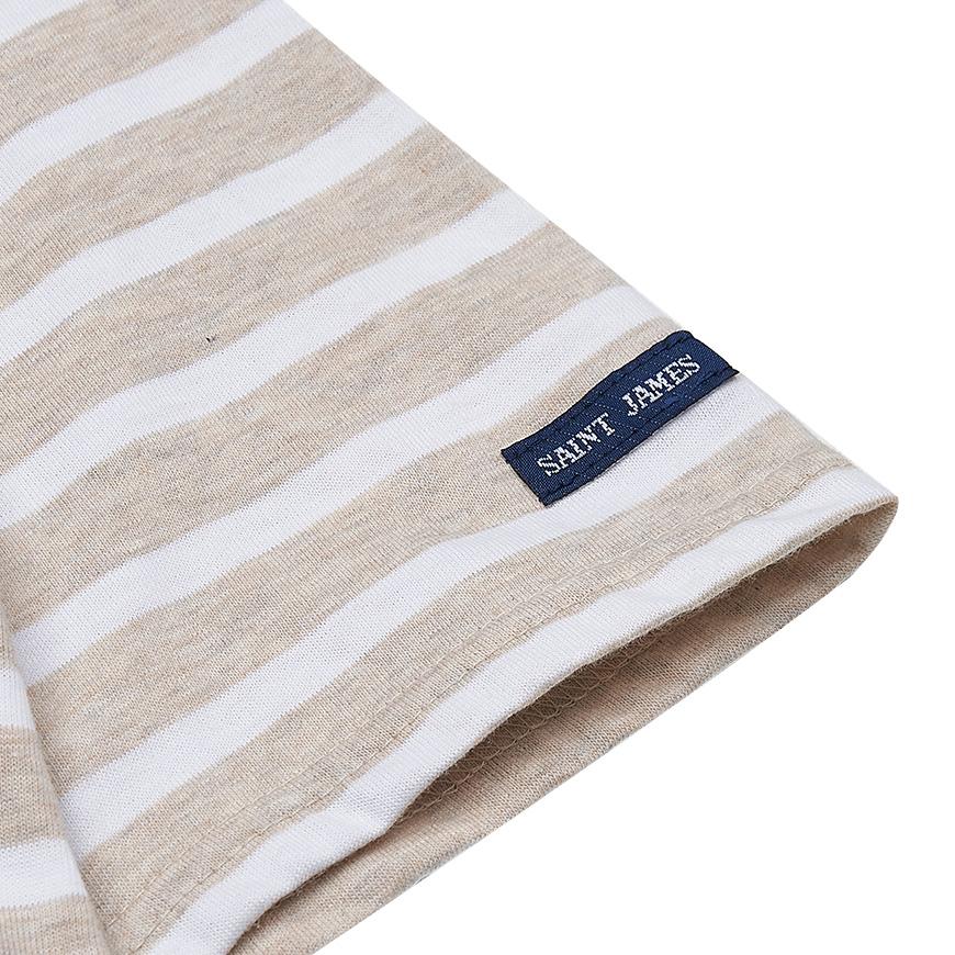 Saint James Unisex Levant Short Sleeve T-Shirt 9863 5I NATUREL NEIGE
