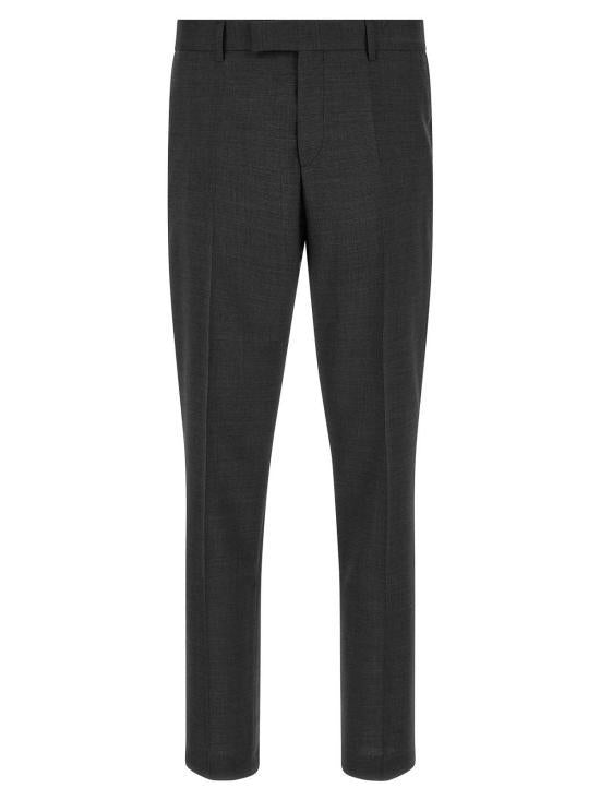 HUGO BOSS Gray Wool Blend Two-Piece Suit Set for Men