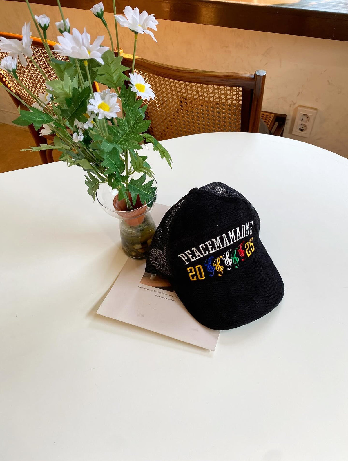 PEACEMINUSONE x 2025 MAMA Awards Mesh Black Baseball Cap
