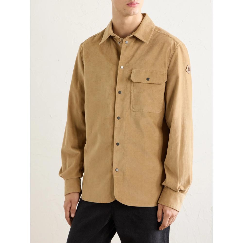 Moncler Men’s Corduroy Shirt Jacket Brown