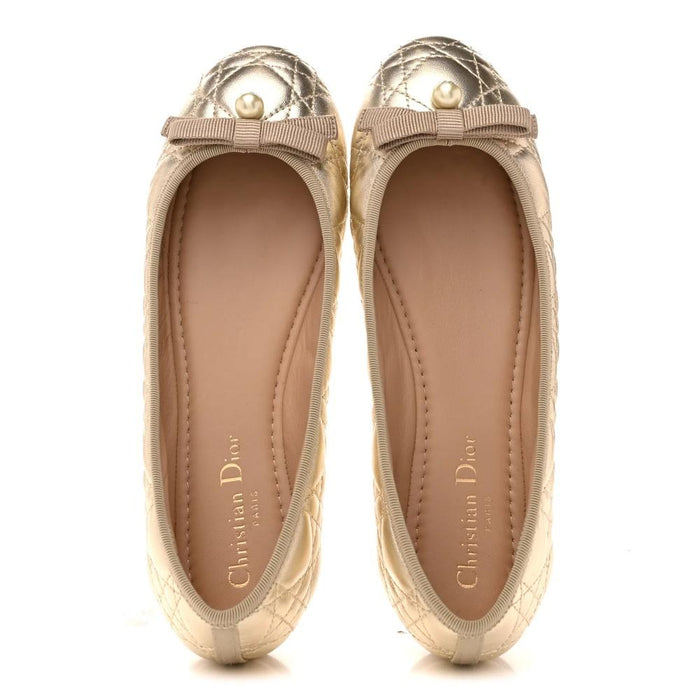 DIOR Metallic Women’s Ballerina Flat Shoes