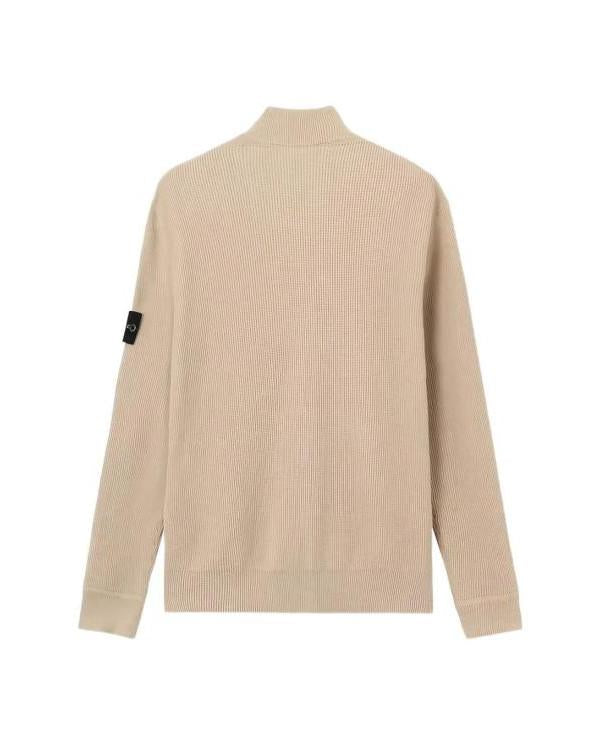 STONE ISLAND Rib Soft Organic Cotton Zip-Up Hoodie Sweater 5100126 S00D8 V0M9A