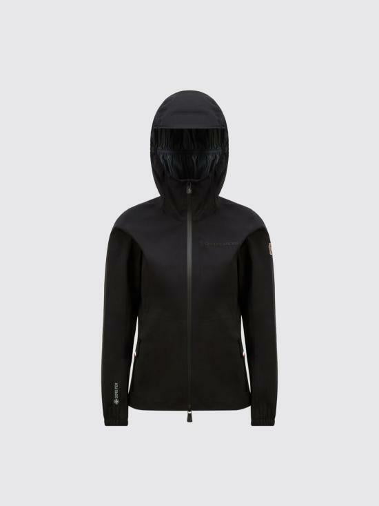 Moncler Black Valles Hooded Shell Jacket