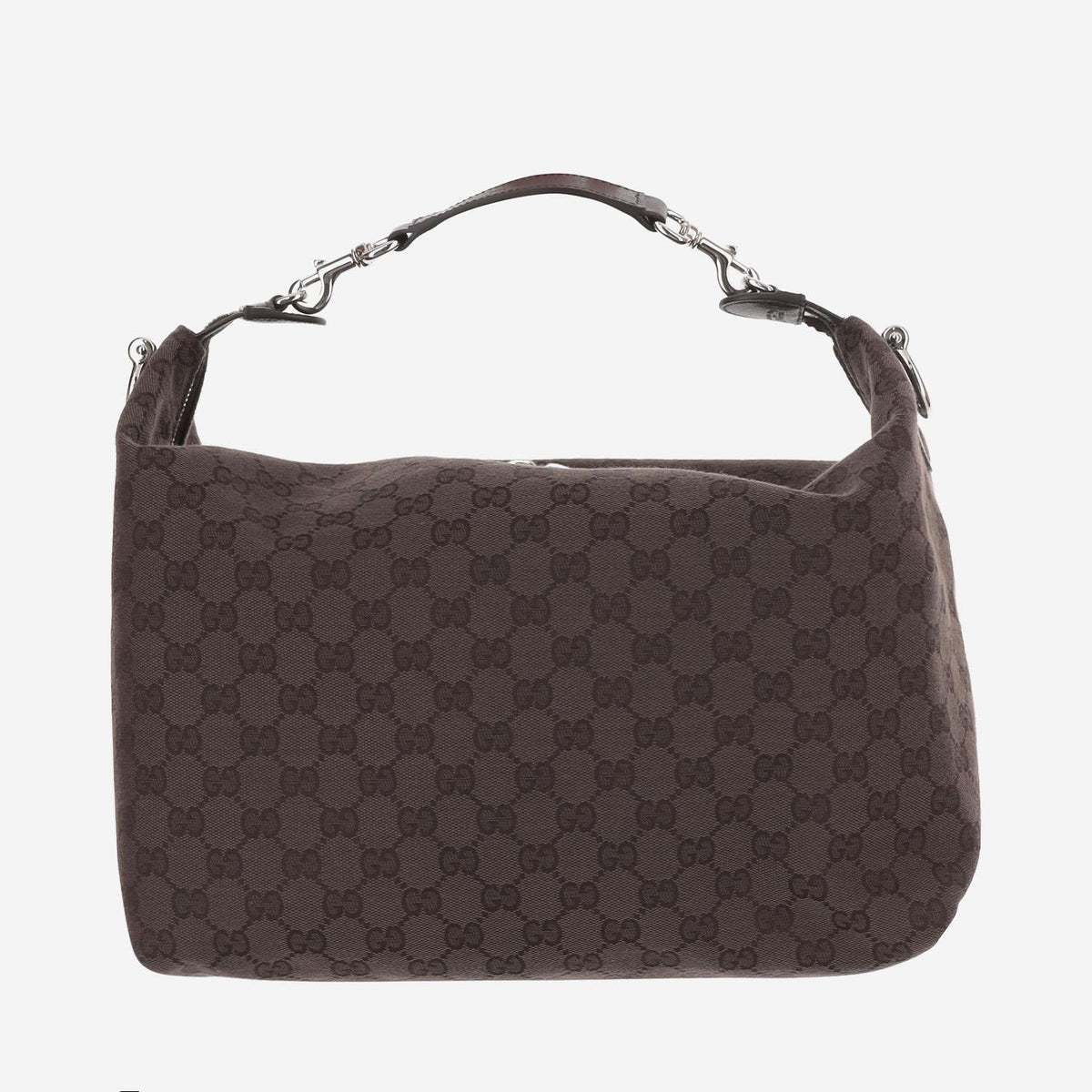 GUCCI Brown Leather Shoulder Crossbody Bag