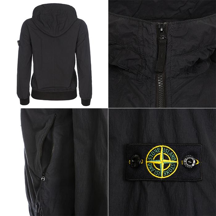 STONE ISLAND Wappen Patch Hooded Jacket Women Black