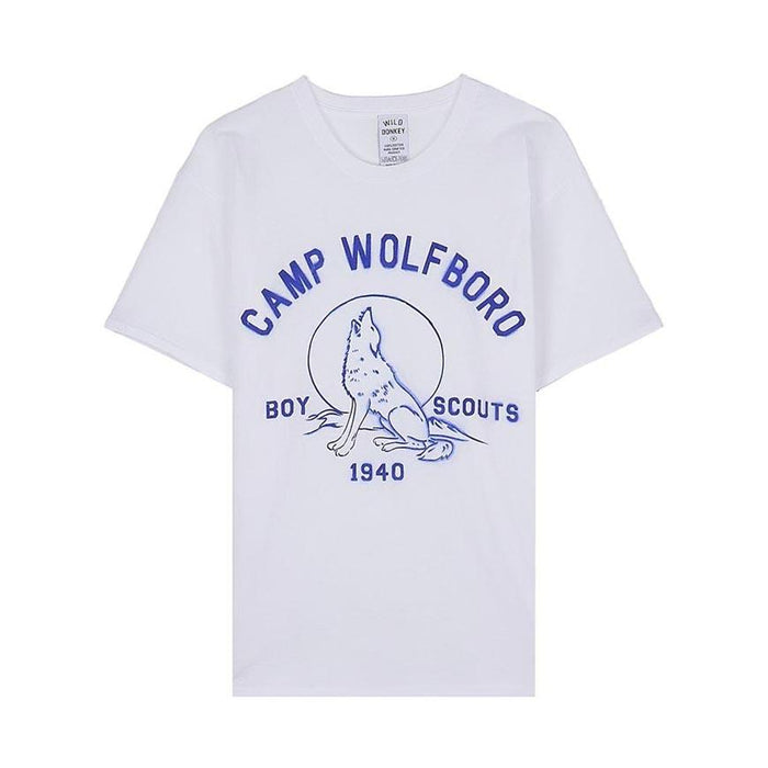 Wild Donkey White Unisex Wolfboro Graphic T-Shirt