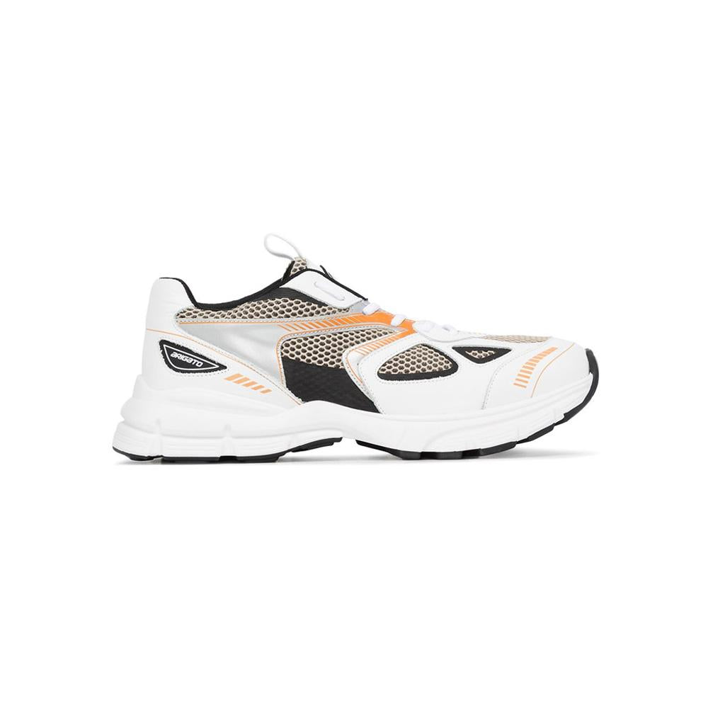 AXEL ARIGATO Marathon Runner Men's Low Top Sneakers White Black Orange 33013