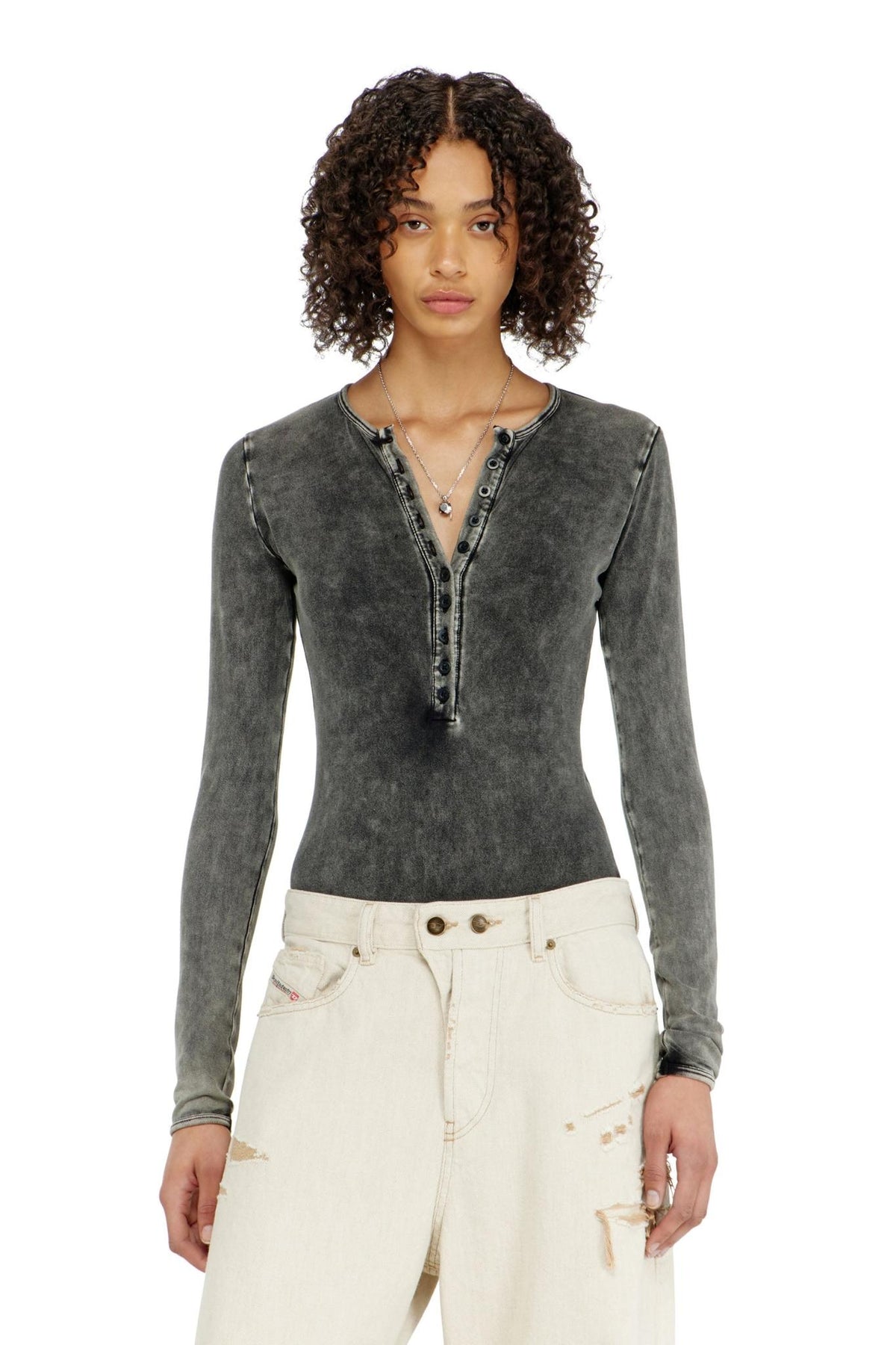 DIESEL Black Long Sleeve Sweatshirt for Women