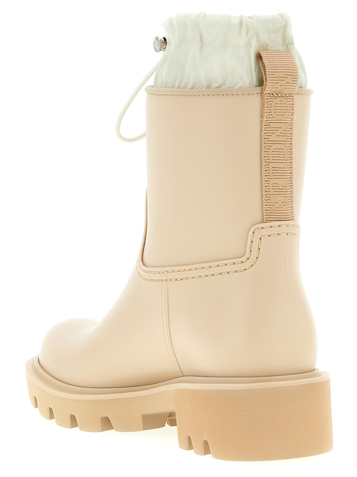 Moncler Black Leather Mid-Calf Boots