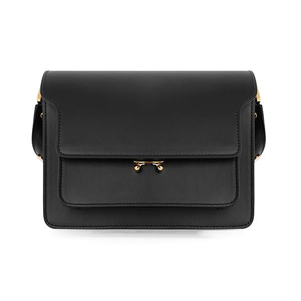 Marni Black Leather Shoulder Bag for Women