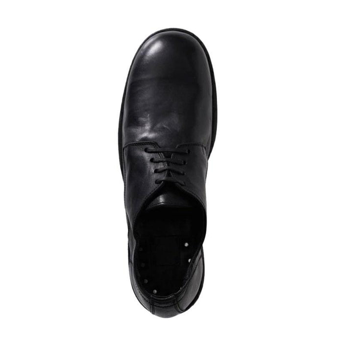 GUIDI Full Grain Leather Derby Shoes Black 992 FULL GRAIN