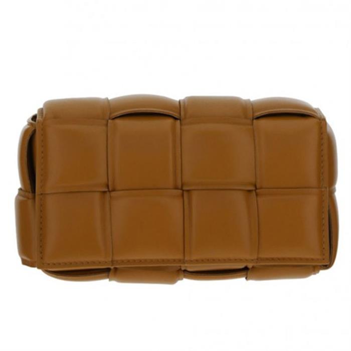 Bottega Veneta Camel Padded Cassette Belt Bag