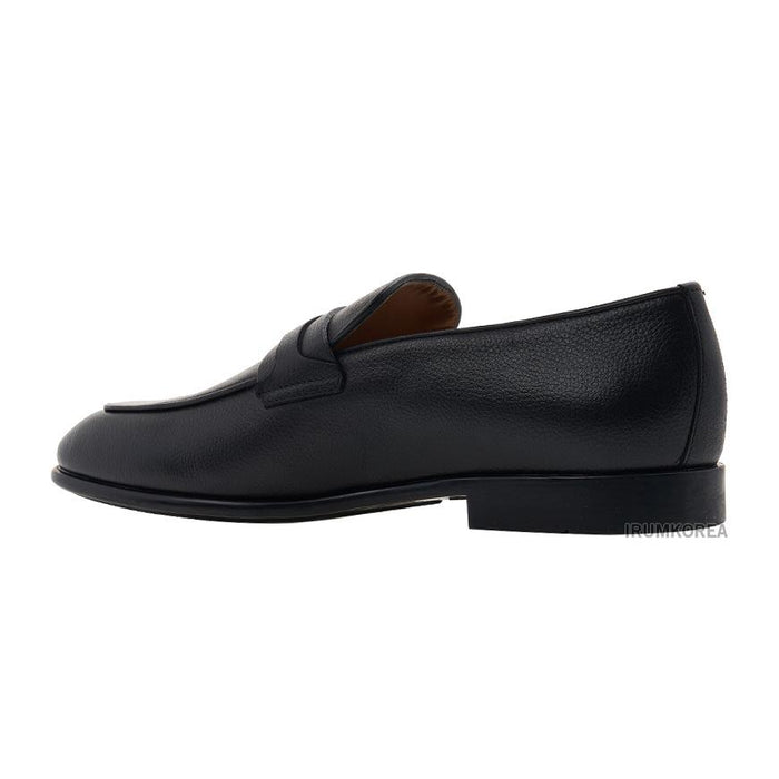 Ferragamo Black Leather DESIO Loafers for Men 0768125