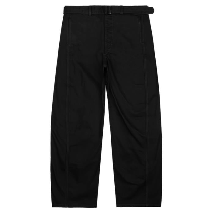Lemaire Black Twisted Belted Classic Pants
