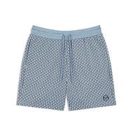 Sergio Tacchini Faded Denim Blue Drawstring Sweat Shorts Men STS25 M51164