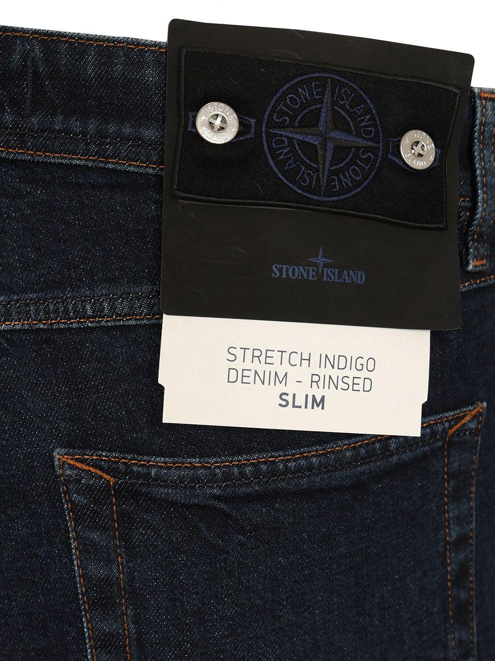 STONE ISLAND Blue Denim Jeans Men’s Cotton Pants