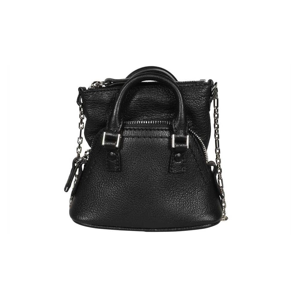 Maison Margiela Black Calfskin 5AC Baby Crossbody Bag